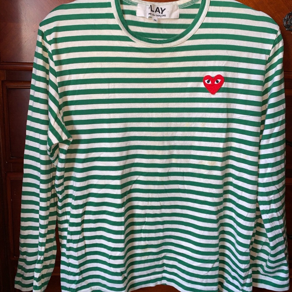 CDG Play Striped Longsleeve